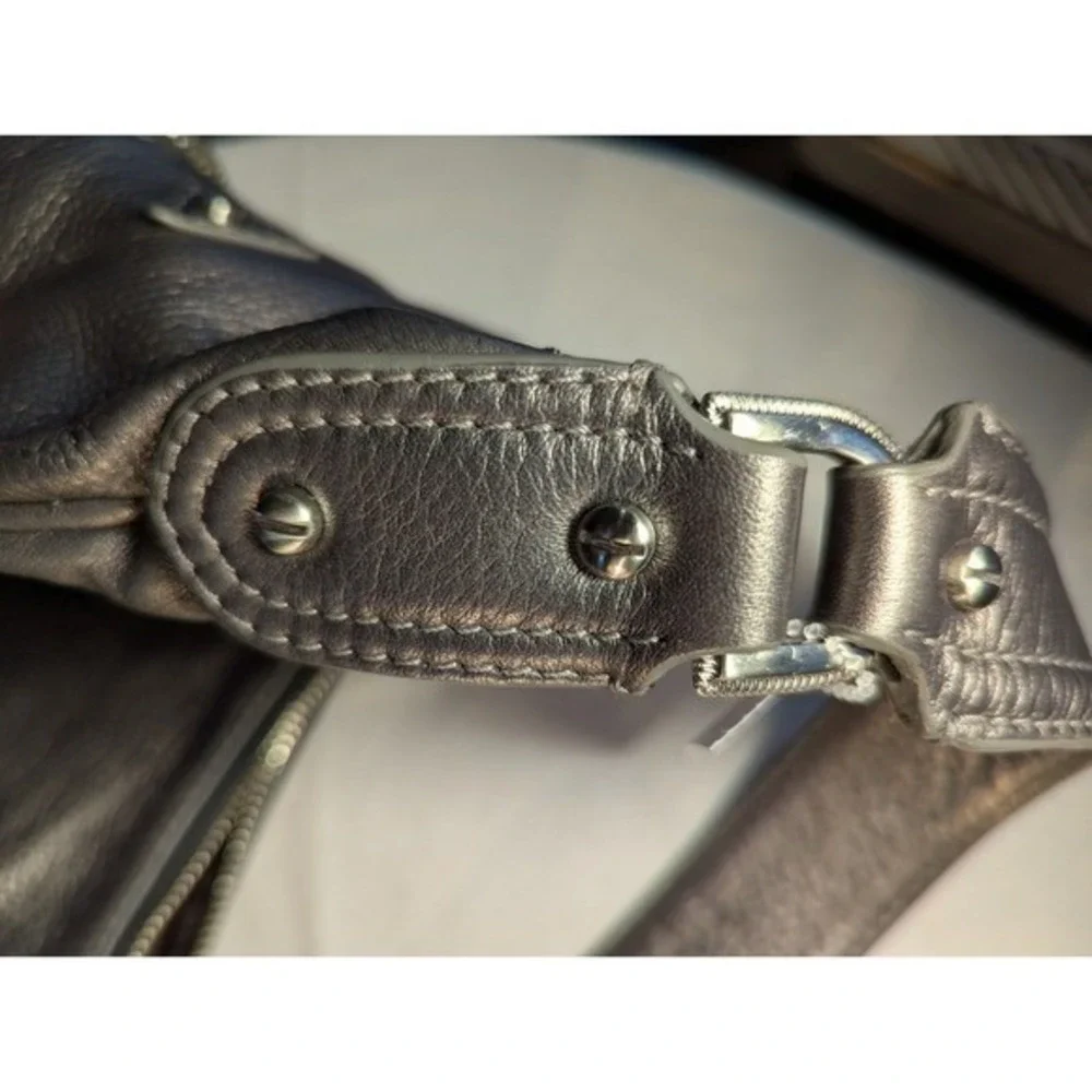 Cole Haan Shoulder Bag Bronze Metallic‎ Leather Everyday Purse Handbag